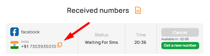 Buy virtual number India for FB