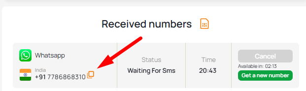 Buy Virtual indian number for WhatsApp